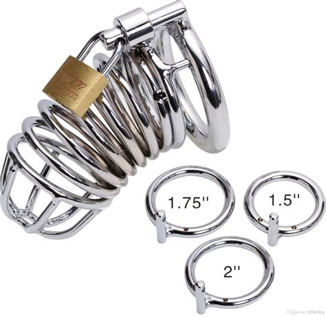 2016 Hot Selling Male Chastity Cock Cage Stainless Steel Chastity Belt Bondage Fetish Sm Sex
