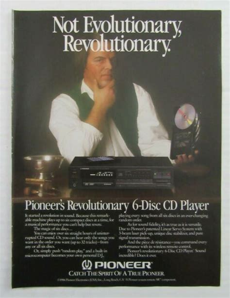 1986 Pioneer 6 Disc Cd Player Not Evolutionary Revolutionary