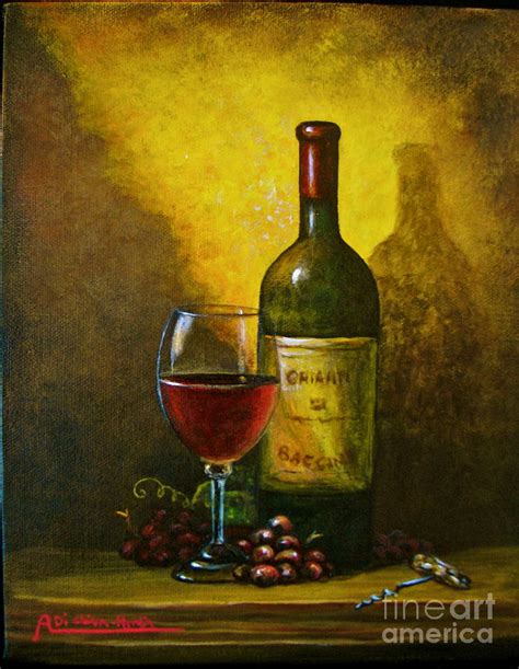 Wine Shadow Ombra Di Vino Painting By Italian Art Fine Art America