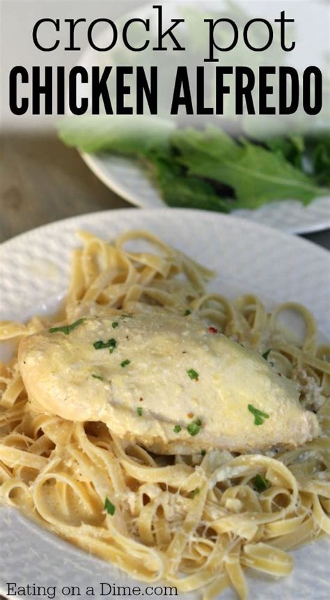 Easy Crock Pot Chicken Alfredo You Can Even Freeze It By Tossing All