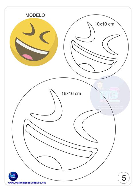 Plantillas Moldes De Emojis Para Imprimir Haz Fichas Para Que