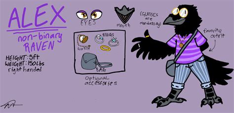 My Raven Fursona Ref Sheet By Coolioscattix On Deviantart