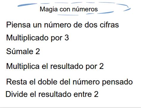 Actividades Matemáticas Para La Primera Semana De Clase 33 Magia