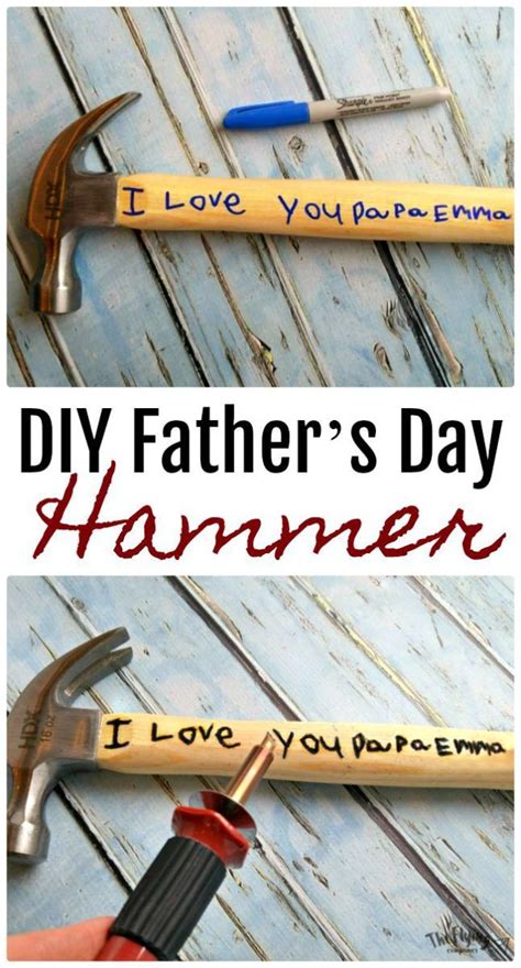 Maybe you would like to learn more about one of these? DIY Father's Day Hammer | Cool fathers day gifts, Easy ...