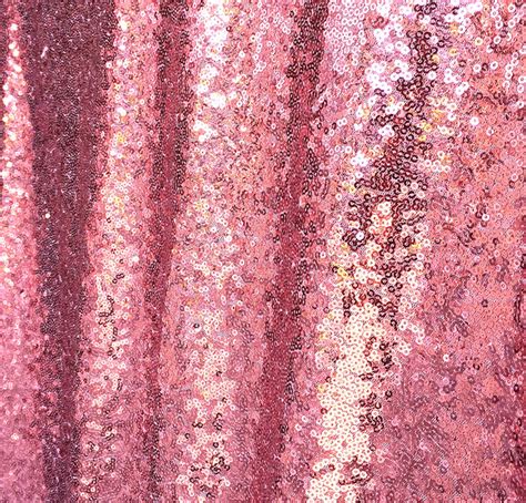 Pink Sequin Fabric Glitter Full Sequins Fabric For Dress Etsy Canada