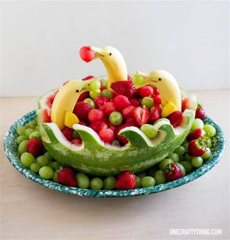 Banana Dolphins In Watermelon Waves Fruit Bowlwhat A Fun Idea For