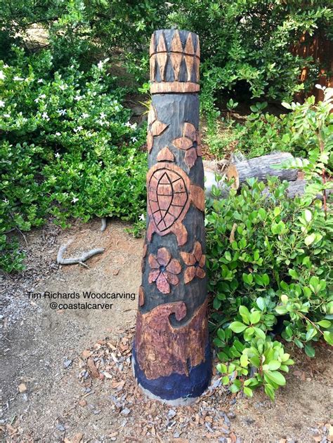 Turtle Totem I Carved In Rancho San Diego Rancho San Diego Carving