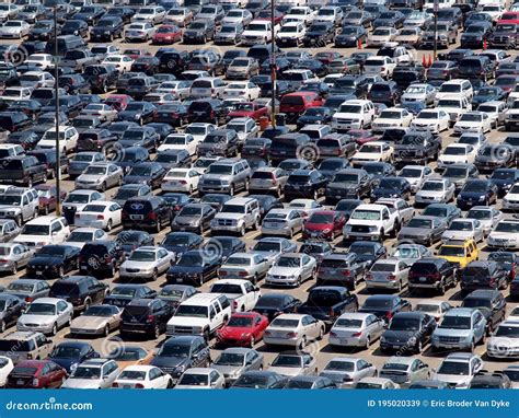 Car Parking Full Of Cars Editorial Image 182166908