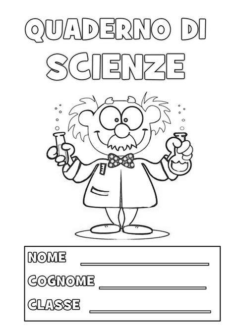 Copertine per quaderni di italiano. Completare! Copertina Per Quaderno Di Scienze Scuola ...