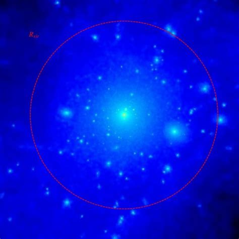 View Of The Dark Matter Halo Of The Central Galaxy Of Fig 1 This Halo