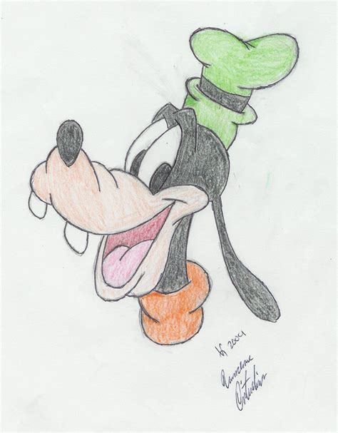 Goofy By Vanv In 2020 Goofy Drawing Mickey Mouse Drawings Disney