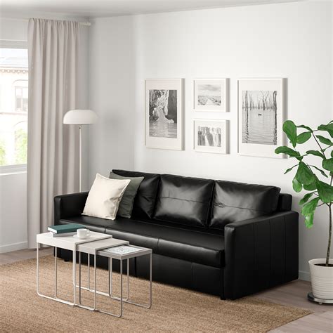 Ikea friheten sofa, the colour is a dark bluey / grey. FRIHETEN sofa tempat tidur 3 dudukan, Bomstad hitam | IKEA ...