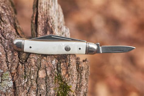 Imperial Pocket Knife 2 Blade White Nos New Old Stock