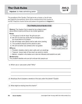 A week is a time unit equal to seven days. Daily Higher-Order Thinking Bundle, Grade 4, Weeks 13-18 | TpT