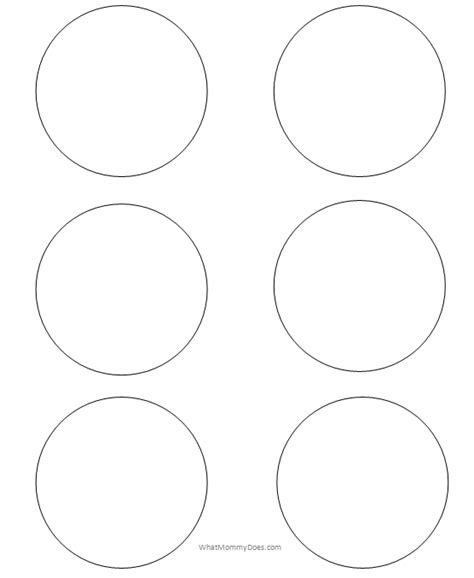 Different Size Circle Template Printable Printable Templates
