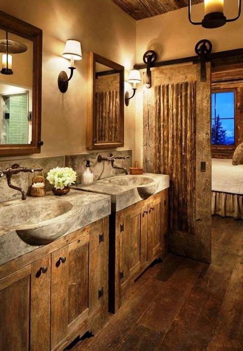 30 Rustic Brick Bathroom Design Ideas In 2020 Rustic Bathrooms