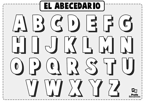 Letras Del Abecedario Para Colorear Para Niños