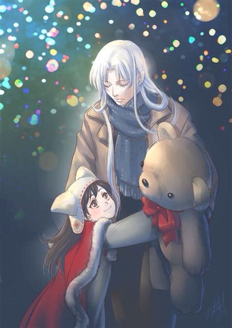 this is so cute i don t know who the artist is but is great sesshomaru and rin seshomaru