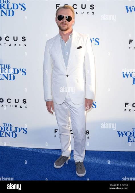 Simon Pegg At The The Worlds End Premiere Held At Arclight Cinemas