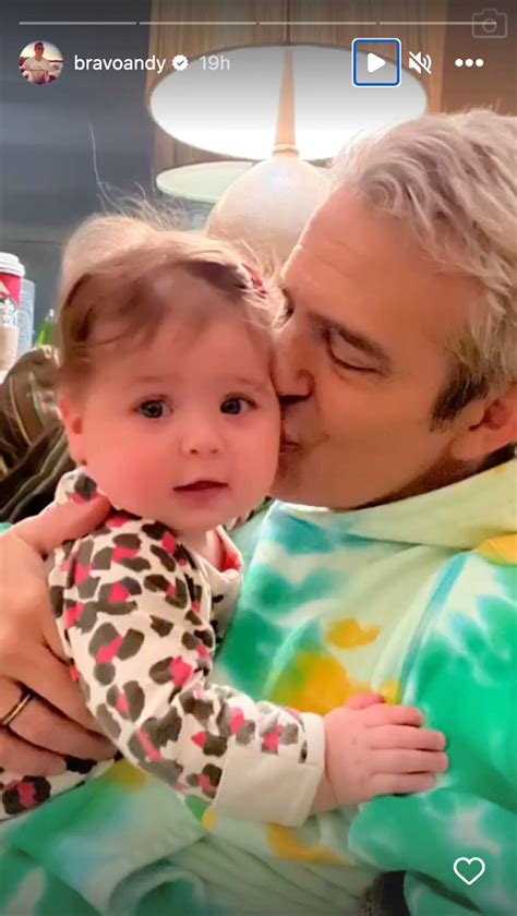 Andy Cohen Cuddles Baby Lucy And Says Good Night To Fire With Son Ben