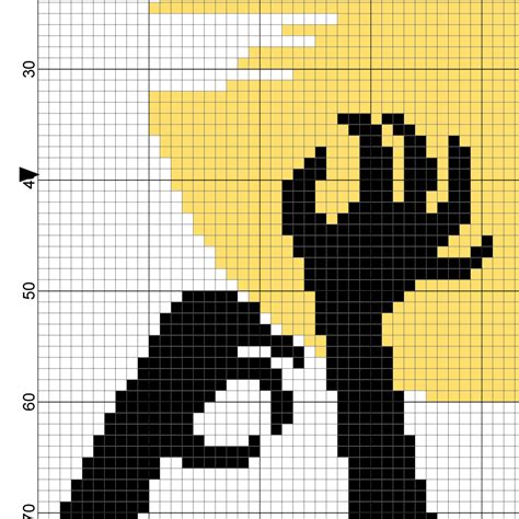 More images for free counted cross stitch halloween patterns » Spooky Hand Cross Stitch Pattern - Daily Cross Stitch