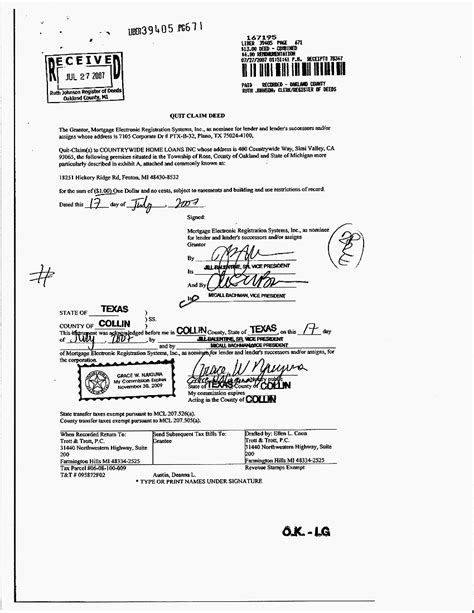 Example Of Quit Claim Deed Free Printable Documents Vrogue