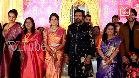 Srujan Lokesh And Pooja Lokesh At Meghana Raj And Chiranjeevi Sarja