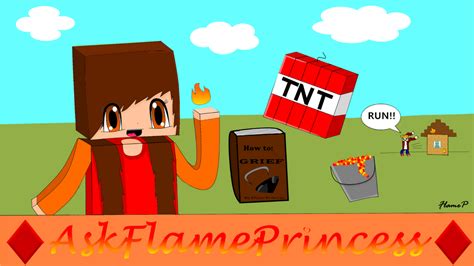 Minecraft Youtube Channel Banner Art By Flameprincessvevo On Deviantart