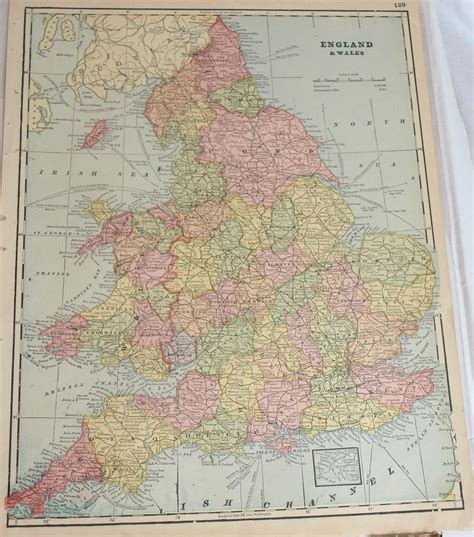 Iliffs Imperial Atlas Of The World Maps Of England And Wales And