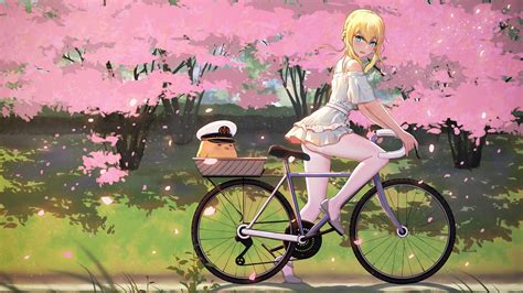 Wallpaper Anime Girls 5555 96 Azur Lane Bicycle 1920x1080