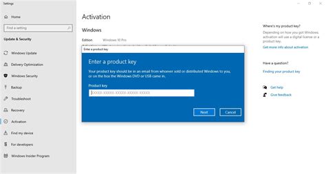 Microsoft Windows 10 Home To Pro Product Key Upgrade And Activation