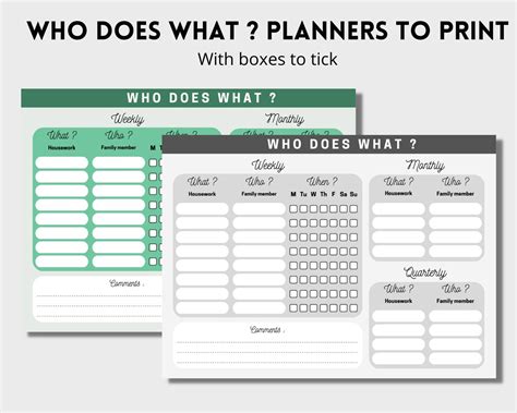 Houwework Planner Pdf To Download And Print Organise And Etsy Italia