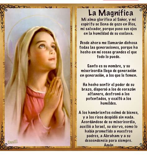 Pin De Ljlasam En María Oraciones Oraciones Catolicas Oracion Magnifica