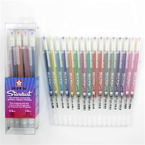 Sakura 57913 16 Piece Gelly Roll Stardust Assorted Colors Cube