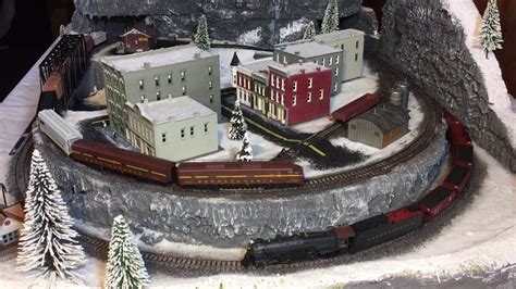 N Scale Winter Christmas Train Layout From Start To Finish Youtube
