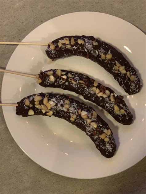 chocolate covered frozen bananas healthy living chick