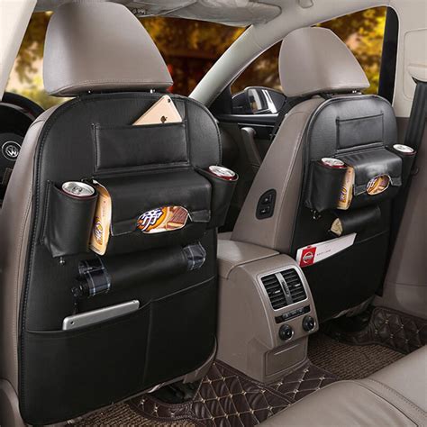 Kick Mats Car Seat Back Protectors Back Of Seat Organizers Waterproof Backseat Protector Leather