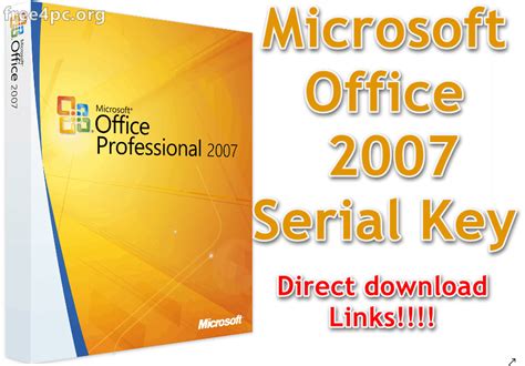 Microsoft Office 2007 With Serial Key Free Download Latest