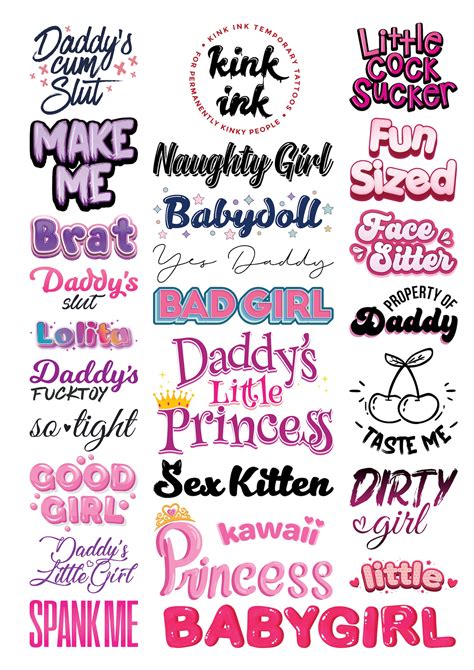 146 Kinky Adult Temporary Tattoos By Kink Ink Adult Tattoos Etsy