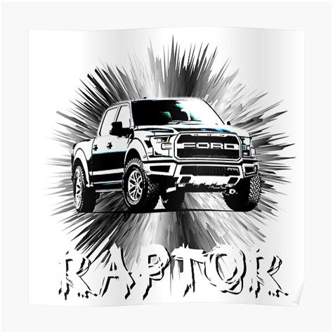 Ford Raptor Platzte Poster Von Thediff1985 Redbubble