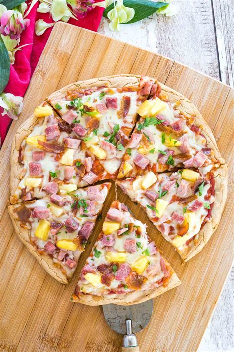 Hawaiian Pizza With Gluten Free Crust Cupcakes And Kale Chips