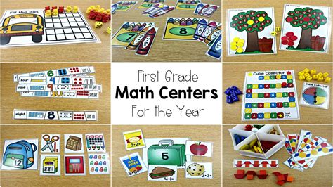 Math Centers For First Grade Tunstalls Teaching Tidbits