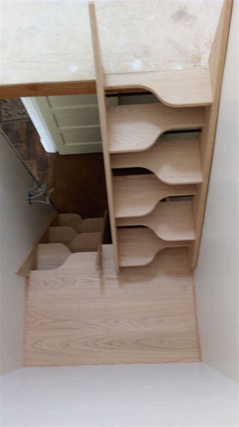 Alternating Tread Open Riser Stair Space Saving Staircase Space