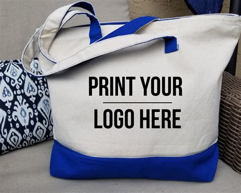Custom Tote Bags Print Your Logo Tote Bag Personalized Tote Etsy