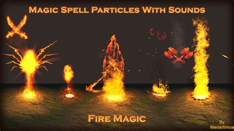 Magic Fire Spells With Sounds In Visual Effects Ue Marketplace