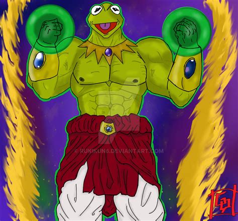 Muscle Kermit Broly Fusion By Rukikun6 On Deviantart