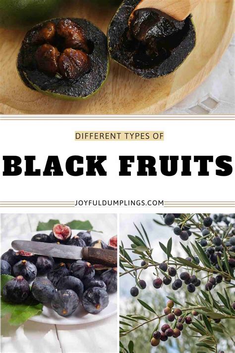 Black Fruits Discover 24 Fruits That Are Black In Color Joyful Dumplings