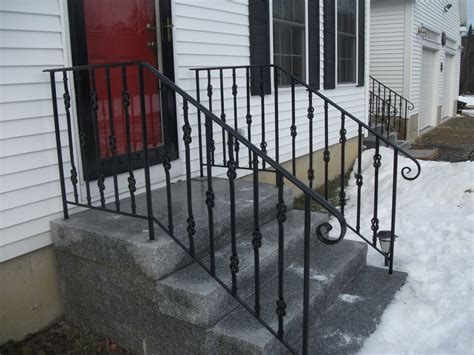 Watch and download steel handrails design ideas.different and unique steel handrails design ideas from paradise estate & construction co.#pakistan biggest. Wrought Iron Handrails in Granite Steps - Yelp