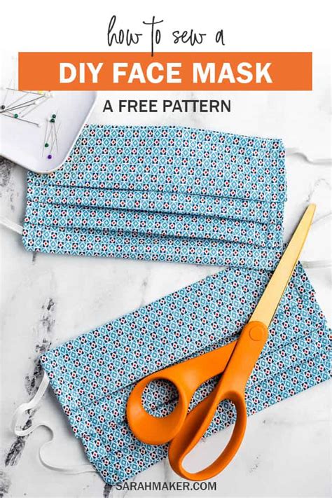 How To Sew A Diy Fabric Face Mask Free Printable Pattern