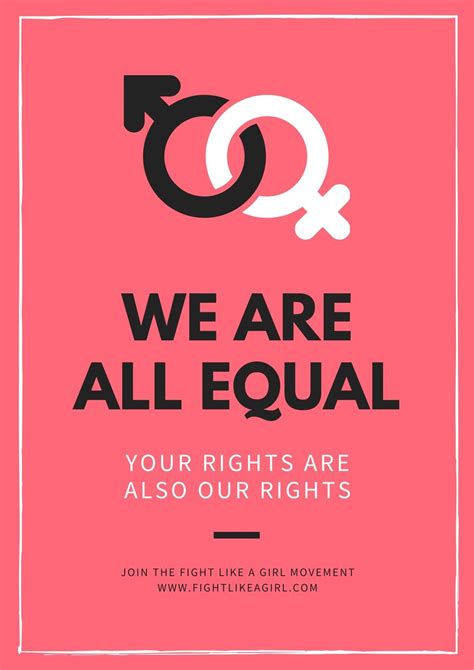 Free Online Gender Equality Poster Maker Canva